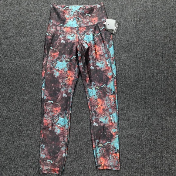 Cycle House Pants - Cycle House Leggings Techno Lite Abstract Galaxy Women Size S Multicolor